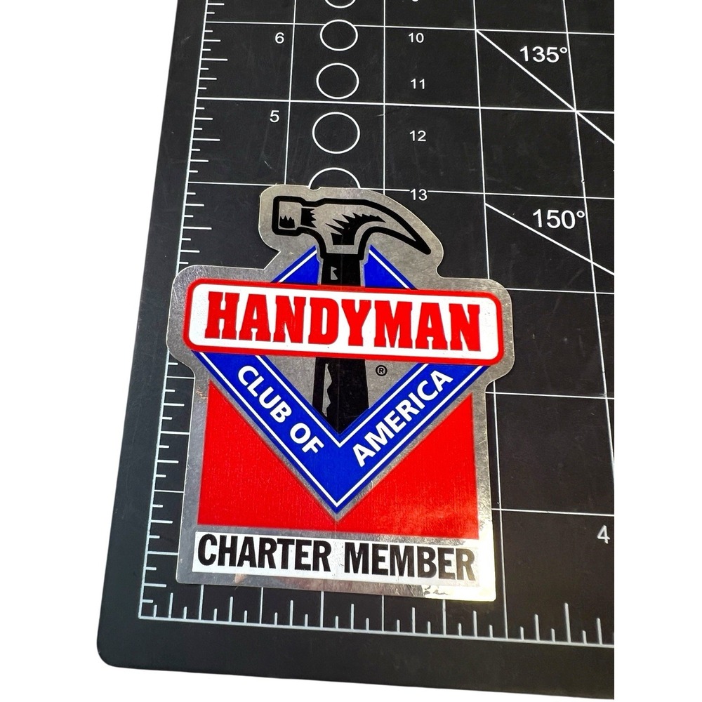 VINTAGE HANDYMAN CLUB OF AMERICA CHARTER MEMBER STICKER~DECAL‎ - Picture 4 of 4